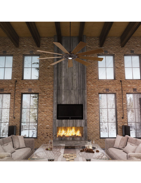 loftventilator restaurant cafe soveværelse ventilator med lys lampe