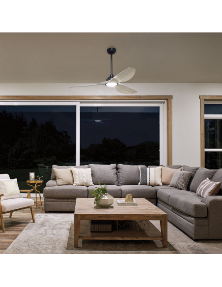 loftventilator restaurant cafe soveværelse ventilator med lys lampe