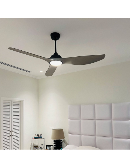 loftventilator restaurant cafe soveværelse ventilator med lys lampe