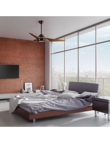 loftventilator restaurant cafe soveværelse ventilator med lys lampe