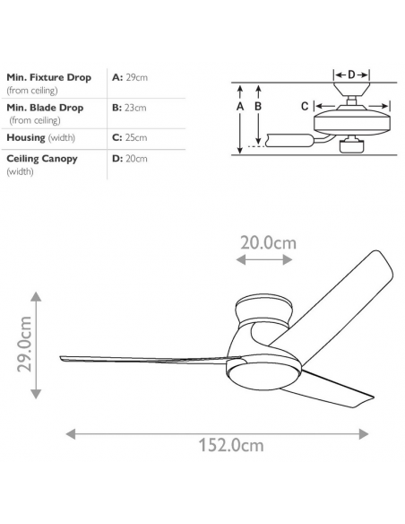 loftventilator restaurant cafe soveværelse ventilator med lys lampe