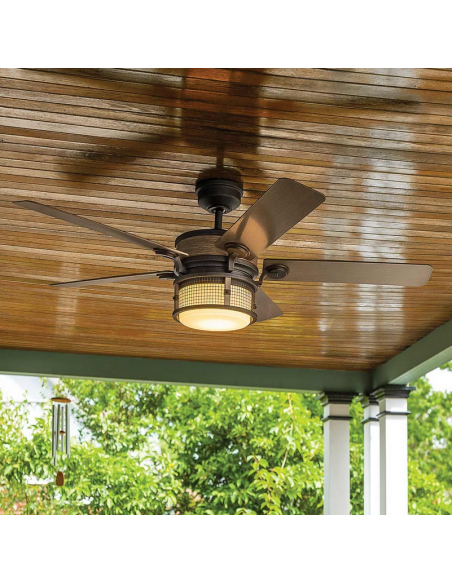 loftventilator restaurant cafe soveværelse ventilator med lys lampe