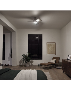 loftventilator restaurant cafe soveværelse ventilator med lys lampe 2