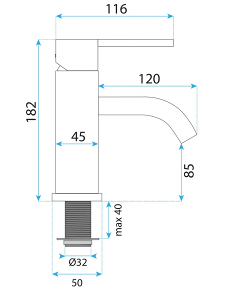Armatur til håndvask badeværelse vandhane design
