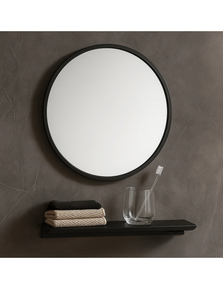 komplet badmiljø væg underskab med vask håndvask badeværelse spejl med lys led