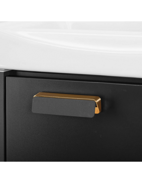 komplet badmiljø væg underskab med vask håndvask badeværelse spejl med lys led