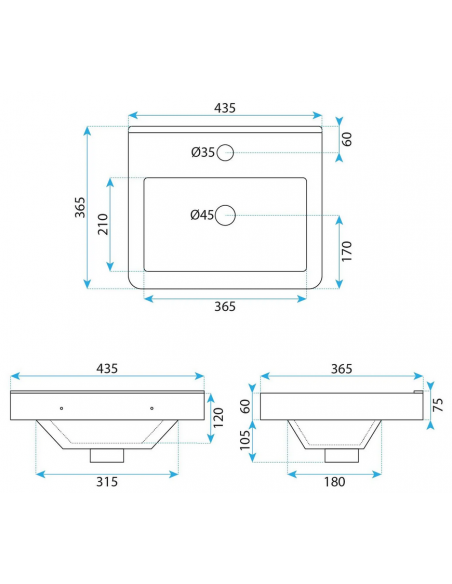 komplet badmiljø væg underskab med vask håndvask badeværelse spejl med lys led