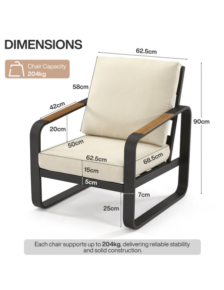 havestol lounge udendørs havemøbler loungestol