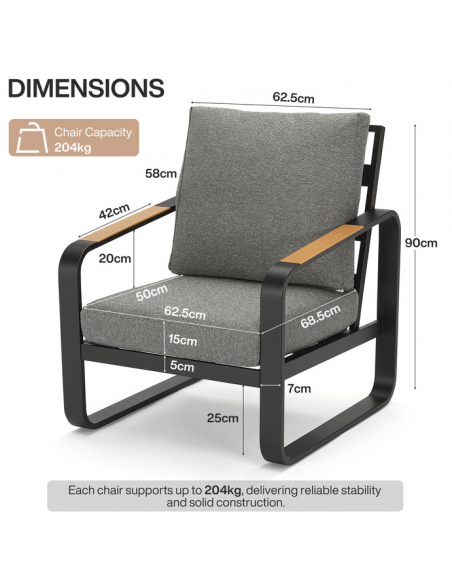 havestol lounge udendørs havemøbler loungestol