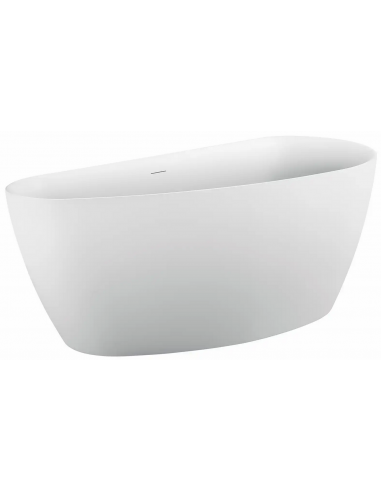 fritstående badekar 180 moderne design badeværelse indretning mat hvid akryl