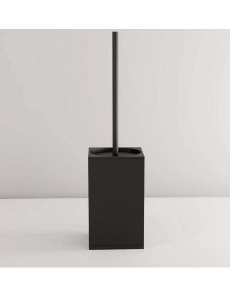 toiletbørste mat sort gulv badeværelse design