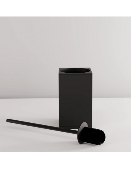 toiletbørste mat sort gulv badeværelse design