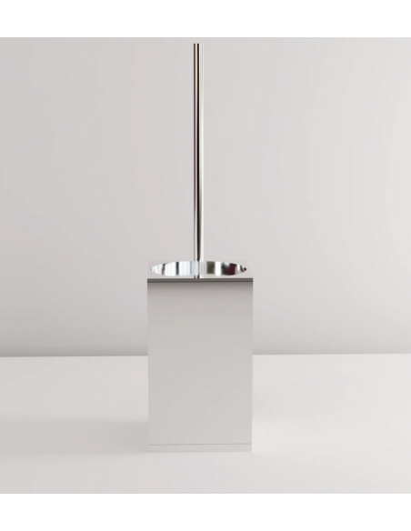 toiletbørste krom gulv badeværelse design