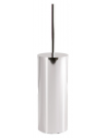 Toiletbørste i metal og kunststof H40 cm - Krom