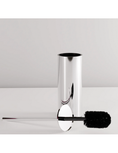 toiletbørste krom gulv badeværelse design