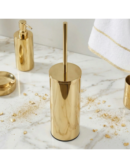 toiletbørste sort gulv badeværelse design