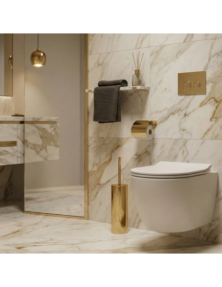 toiletbørste sort gulv badeværelse design