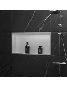 hylde indbygning indmuring væg væggen badeværelseshylde badeværelse bruseniche brusekabine bruser 2