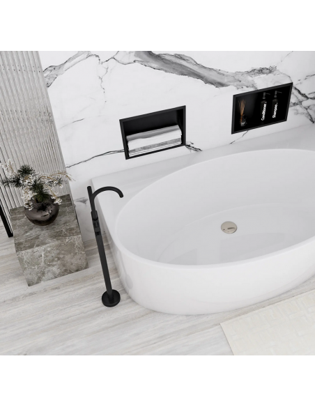 hylde indbygning indmuring væg væggen badeværelseshylde badeværelse bruseniche brusekabine bruser