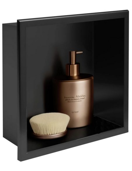 hylde indbygning indmuring væg væggen badeværelseshylde badeværelse bruseniche brusekabine bruser