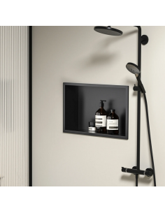 hylde indbygning indmuring væg væggen badeværelseshylde badeværelse bruseniche brusekabine bruser 2