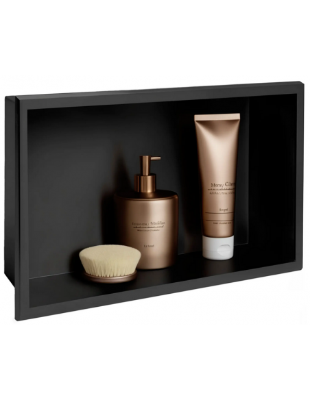 hylde indbygning indmuring væg væggen badeværelseshylde badeværelse bruseniche brusekabine bruser