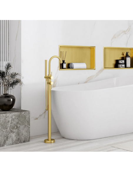 hylde indbygning indmuring væg væggen badeværelseshylde badeværelse bruseniche brusekabine bruser