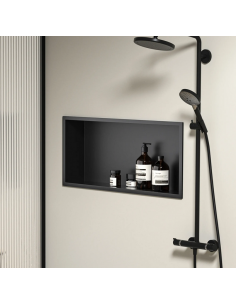 hylde indbygning indmuring væg væggen badeværelseshylde badeværelse bruseniche brusekabine bruser 2