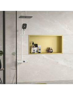 hylde indbygning indmuring væg væggen badeværelseshylde badeværelse bruseniche brusekabine bruser 2