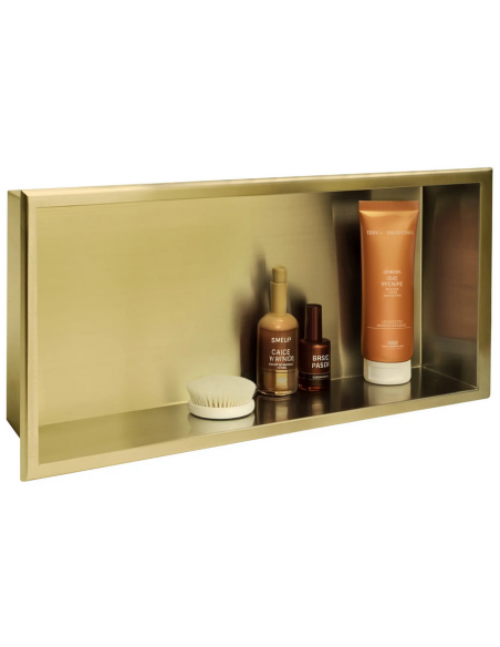 hylde indbygning indmuring væg væggen badeværelseshylde badeværelse bruseniche brusekabine bruser