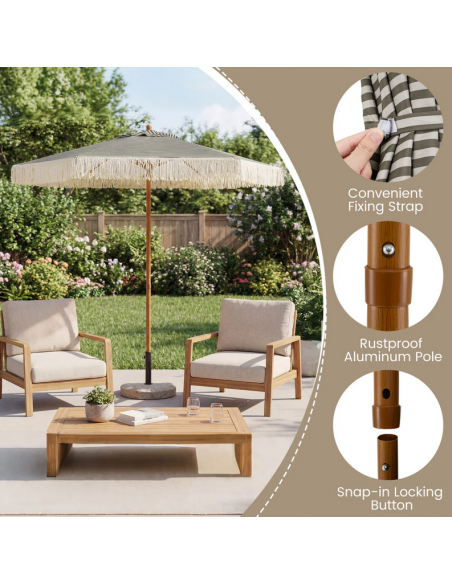 parasol strandparasol havemøbler havebord terrasse