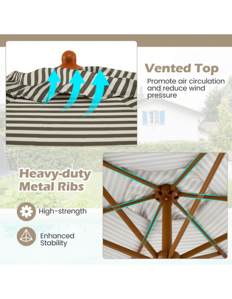 parasol strandparasol havemøbler havebord terrasse