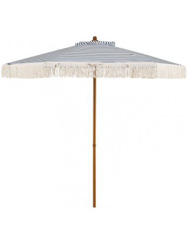 parasol strandparasol havemøbler havebord terrasse stribet