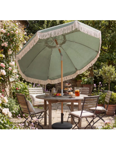 parasol strandparasol havemøbler havebord terrasse stribet haveparasol 2