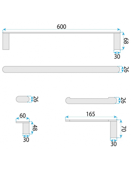 håndklædekrog håndklædeholder håndklædestang toiletrulleholder badeværelse badeværelsesindretning badeværelsestilbehør