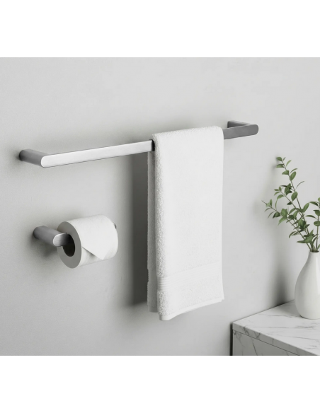 håndklædekrog håndklædeholder håndklædestang toiletrulleholder badeværelse badeværelsesindretning badeværelsestilbehør