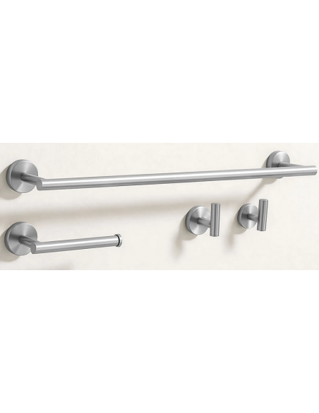 håndklædekrog håndklædeholder håndklædestang toiletrulleholder badeværelse badeværelsesindretning badeværelsestilbehør