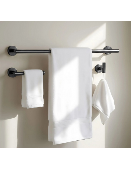 håndklædekrog håndklædeholder håndklædestang toiletrulleholder badeværelse badeværelsesindretning badeværelsestilbehør