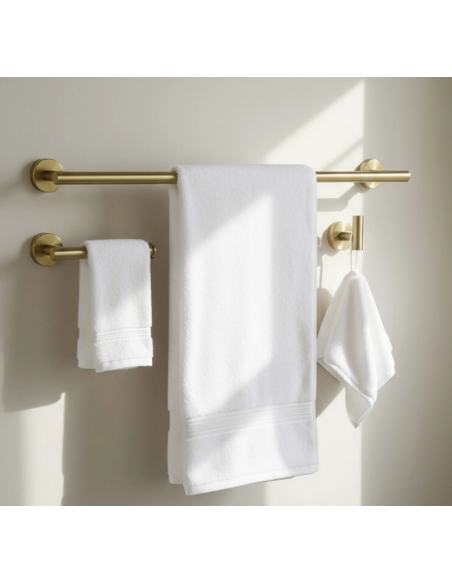 håndklædekrog håndklædeholder håndklædestang toiletrulleholder badeværelse badeværelsesindretning badeværelsestilbehør