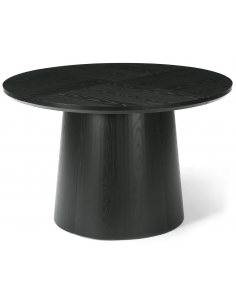 rundt sort spisebord indretning billigt træ moderne nordisk design 120