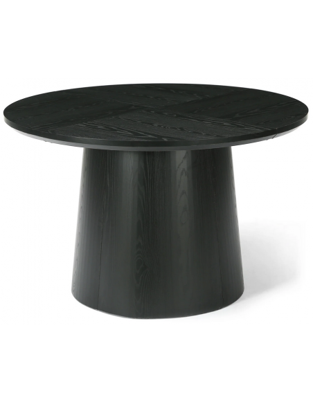 rundt sort spisebord indretning billigt træ moderne nordisk design 120