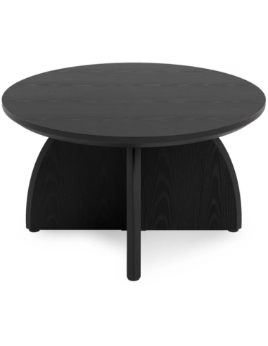 rundt sofabord træ moderne design indretning sort