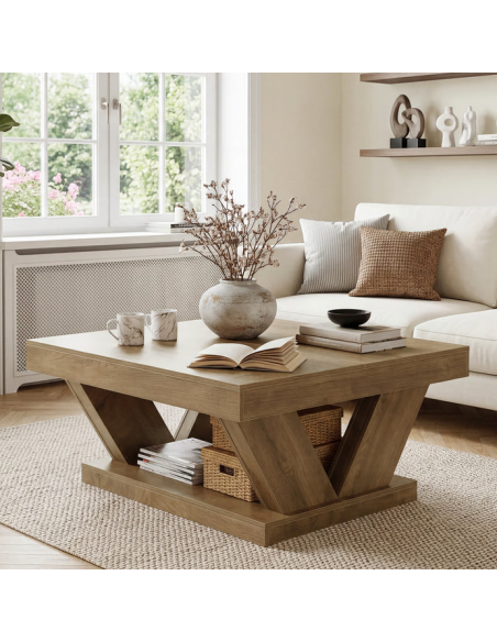 sofabord træ moderne design indretning opbevaring hylde