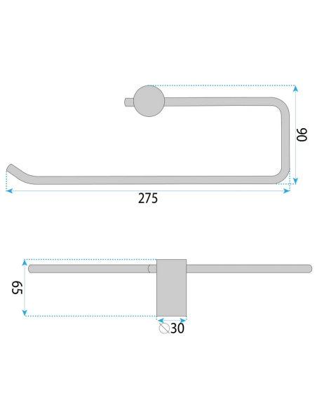 håndklædeholder håndklædestang badeværelse badeværelsesindretning badeværelsestilbehør