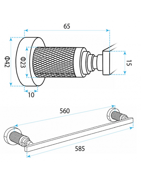 håndklædeholder håndklædestang badeværelse badeværelsesindretning badeværelsestilbehør