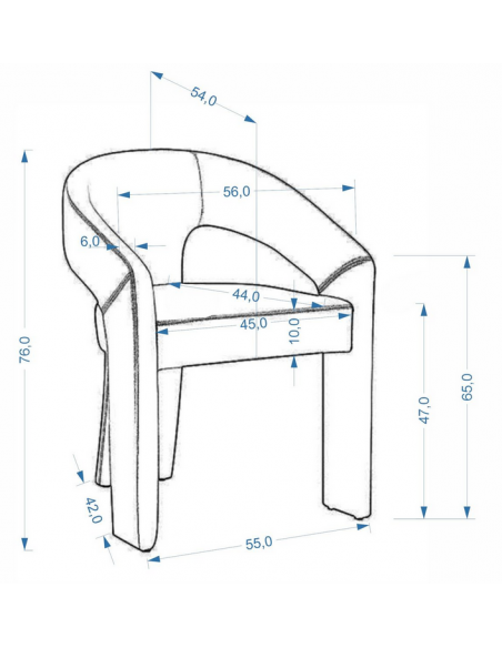 spisebordsstol armlæn stof moderne gråbeige beige grå design