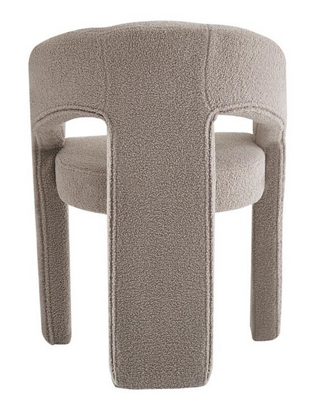 spisebordsstol armlæn stof moderne gråbeige beige grå design