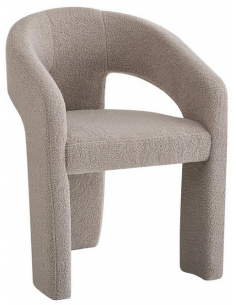 spisebordsstol armlæn stof moderne gråbeige beige grå design