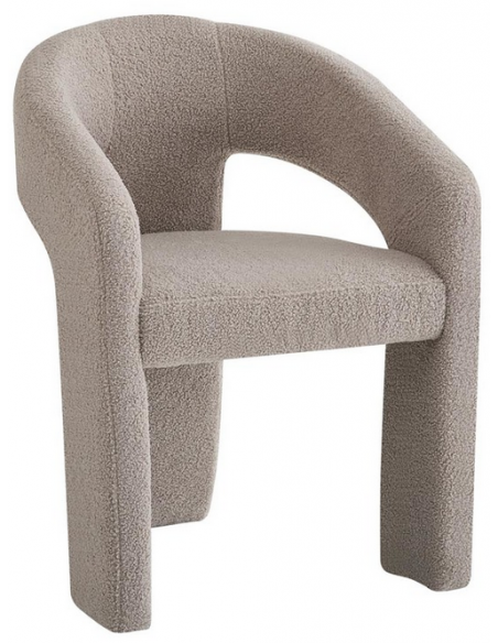 spisebordsstol armlæn stof moderne gråbeige beige grå design