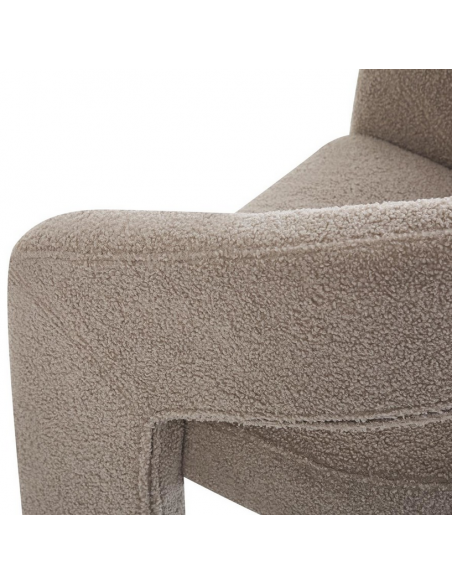 spisebordsstol armlæn stof moderne gråbeige beige grå design